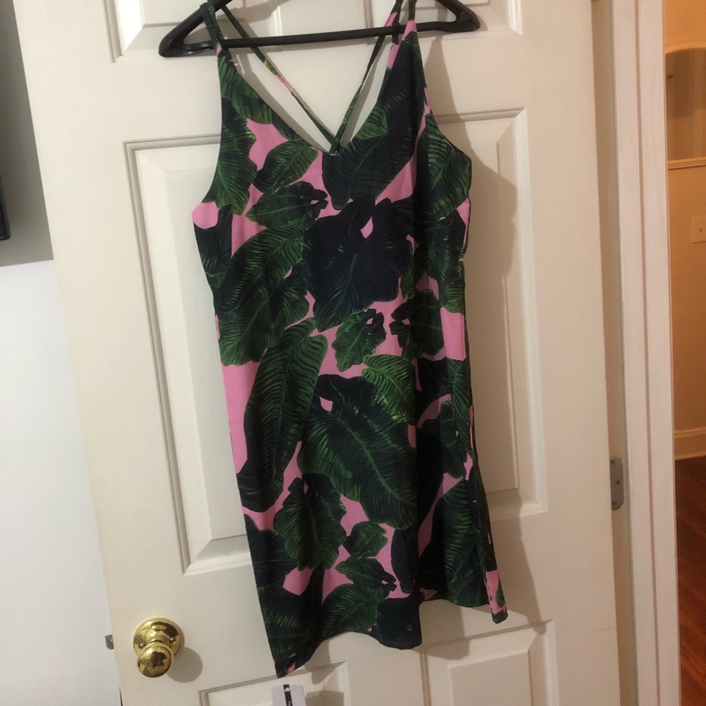 Goodnight Macaroon Palm Print Dress